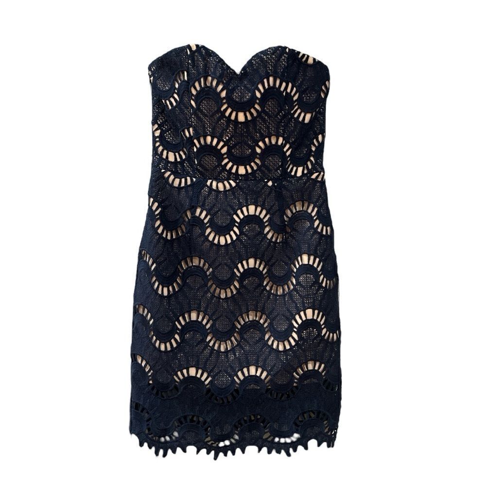 NWT RunAway The label Porto Navy Mini Dress Size 2